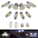 14Pcs LED Interior Package Kit W5W T10 36mm Map Dome License Plate Lights Whit@