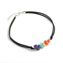 Ornaments Colorful Beads Necklace Yoga Buddha Beads Energy Seven Chakra!j