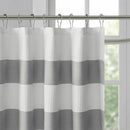Spa Waffle Shower Curtain Water Repellent and Stain Resistant Machine Washa