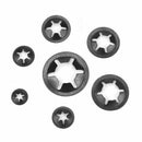 260Pcs Nut Push On Retainer Washer Assortment Clips Fasteners Kit Smoot WYA