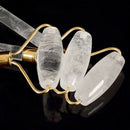 Natural Jade Roller Facial Massager Roller, SPA Guasha Head Neck Body Facia H5P8