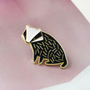Fashion Hedgehog Cartoon Animal Brooches Collar Lapel Badges Unisex Jewelry