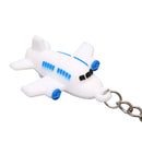 4Pcs/lot Silicone Airplane Keychains Pendant Keyring Friendship Jewelry Gift New