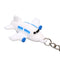 4Pcs/lot Silicone Airplane Keychains Pendant Keyring Friendship Jewelry Gift New
