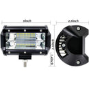 2PCS 5inch 72W 6500K LED Work Light for Driving Fog Lamp Offroad Truck SUV