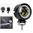 Boat Motorcycle Waterproof Angel LED Spotlights Headlight Work Light Round