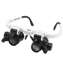 Eyewear Magnifying Glass Magnifier Watch Repair Dual Eye Jewelry Loupe Lens
