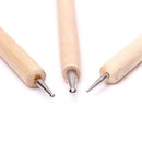 3x Stainless Steel Ball Styluses Tool Set For Embossing Pattern Clay Sculpting