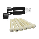 6 Pcs Guitar String Pins + 3 In 1 Guitar String Winder Cutter Pin Puller