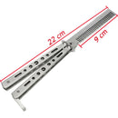 Foldable Stainless Steel Comb Hair Pomade Styling Butterfly Comb Hairdressi