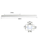 Aluminium Bar Slider T-Tracks T-Slot Jig Fixture for Table Saw Gauge Rod (5 Q4O4