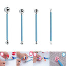 23PCS pottery sculpture kit, including wooden embellishment tools, silicone
