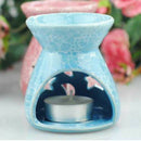 Incense Burner Backflow Cone Censer Tray Holder Catcher Candle Holder Blue