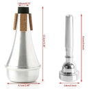 3 Pack Trumpet Mouthpiece (3C 5C 7C) with Trumpet Mute for Replacement Musi J3G4