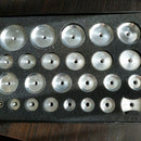 25Pcs Watch Back Case Metal Aluminum Closer Press Dies Watch Repair Tool
