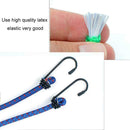 6pcs/Set Bungee Cords Wires With Zinc Hooks Cables Rope Elastic Bungie Stra R7F2