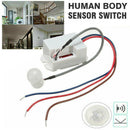 360 Degree Recessed PIR Sensor Detector Ceiling Occupancy Motion Light Switch