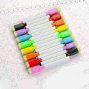 8 Colors Dry Erase White Board Marker Pen Fine Point Built-in Eraser Pen C4 L7M9