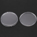10 pcs Small round transparent plastic coin capsules box 30mm