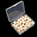 60 Pieces Round Wood Map Tacks Decorative Push Pins for Home Office Crafts