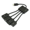4 Port Micro USB Power Charging OTG Hub Cable Adapter For Android Phone Tablet