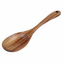 Housewares Socorro Salad Servers,Wood,Natural Y4O3