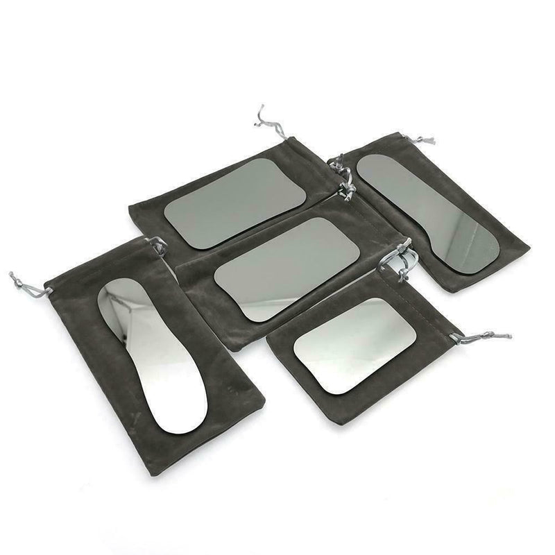 5* Dental Intraoral Orthodontic Photographic Glass Mirror 2-sided Rhodium; Best