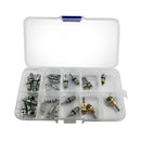 30pcs A/C Valve Core Schrader R12/ R134a Lot Of 7 Kinds Ac Air Conditioning
