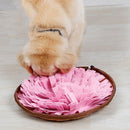 Dog Round Sniffing Training Mat Dog Washable Puzzle Training Blanket Pet NasC2G4