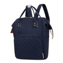 Solid Color Mommy Travel Backpacks Nylon Maternity Nappy Bags (Dark Blue)