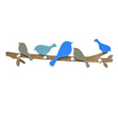 Rustic Wooden Board Wall Hanger Hook With Birds Clothes Towel Hanger Rack