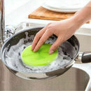 Silicone Dish Washing Sponge Scrubber Kitchen Cleaning antibacterial Tools 3c