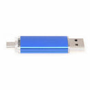 Memory 16GB USB drive OTG + mini USB Flash Drive for Notebook Blue