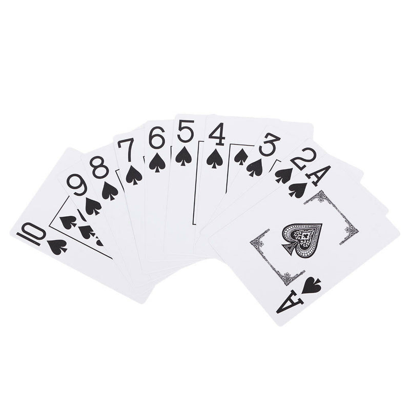 1* Poker Red 100% PLASTIC Texas Poker Size Playing Cards New