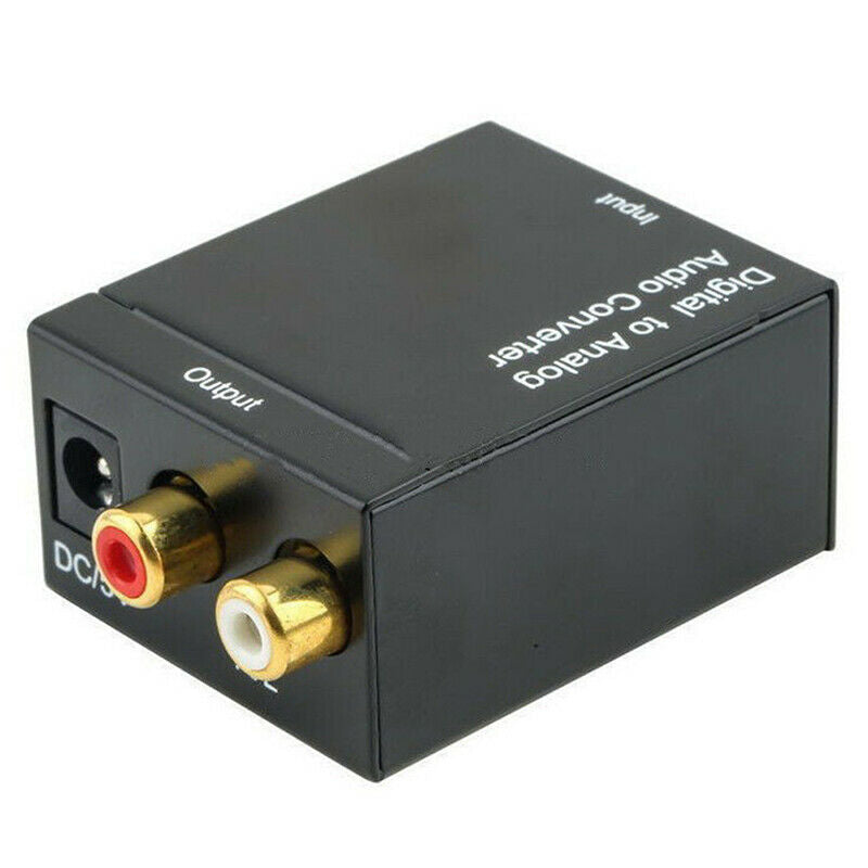 Optical Coaxial  Digital to Analog Audio Converter Adapter RCA ES