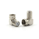 5PCS Right Angle TV Aerial F Connector Adapter RF Coaxial TV Cable Male  LJU