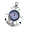 33cm Anchor Wall Clock Beach Sea Theme Nautical Decor Home Cafe DIY Plaque