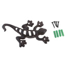 Iron Wall Art Ornament Geckos Lizard Hanger Hook Home Garden Decoration Gift