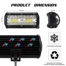 7 Inch Led Light Bar 1Pc 400W Offroad Driving Lights Led Pods Spot Flood Co X9C2