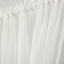 2 Pieces White 25x72'' Home French Door Curtains Blackout Patio/Sliding Window