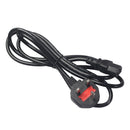 6ft 3-Prong Mains AC Power Cord Cable UK Plug 10A 110-220V for Laptop Adapter