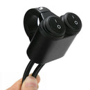 7/8" Aluminum Handlebar Switch Dual Light Rocker Waterproof For Motorcycle Kd J_