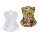 2pcs Unisex Silk Like Outdoor Balaclava Headscarf Skiing Biking Headband