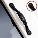 Matte Black Zinc Alloy Pull Handle For Drawer Kitchen Cabinet Hardware 147mm