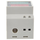 Din-Rail AC 110V/220V Digital Voltmeter Ammeter Red Volt Green Amp Meter LE G7Y4