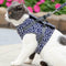 Japanese Style Pet Dog Harness Vest Outdoor Walking Leash Set (Blue S) A