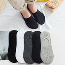 5pairs Mens Socks Boat Socks Summer Male Casual Breathable Socks Solid Color -OZ