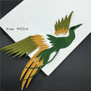 1 set Phoenix Bird Iron on Embroidery lace Cloth Paste Fabric Applique Patch Gw