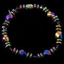 Unisex Mode Multicolor Magnetic Bracelet Beads Hematite Stone for Therapy H