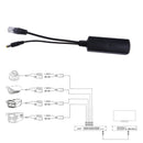 Power Over Ethernet 10/100Mbps 15.4W 2A 12V POE Splitter Adapter For IP Cameras